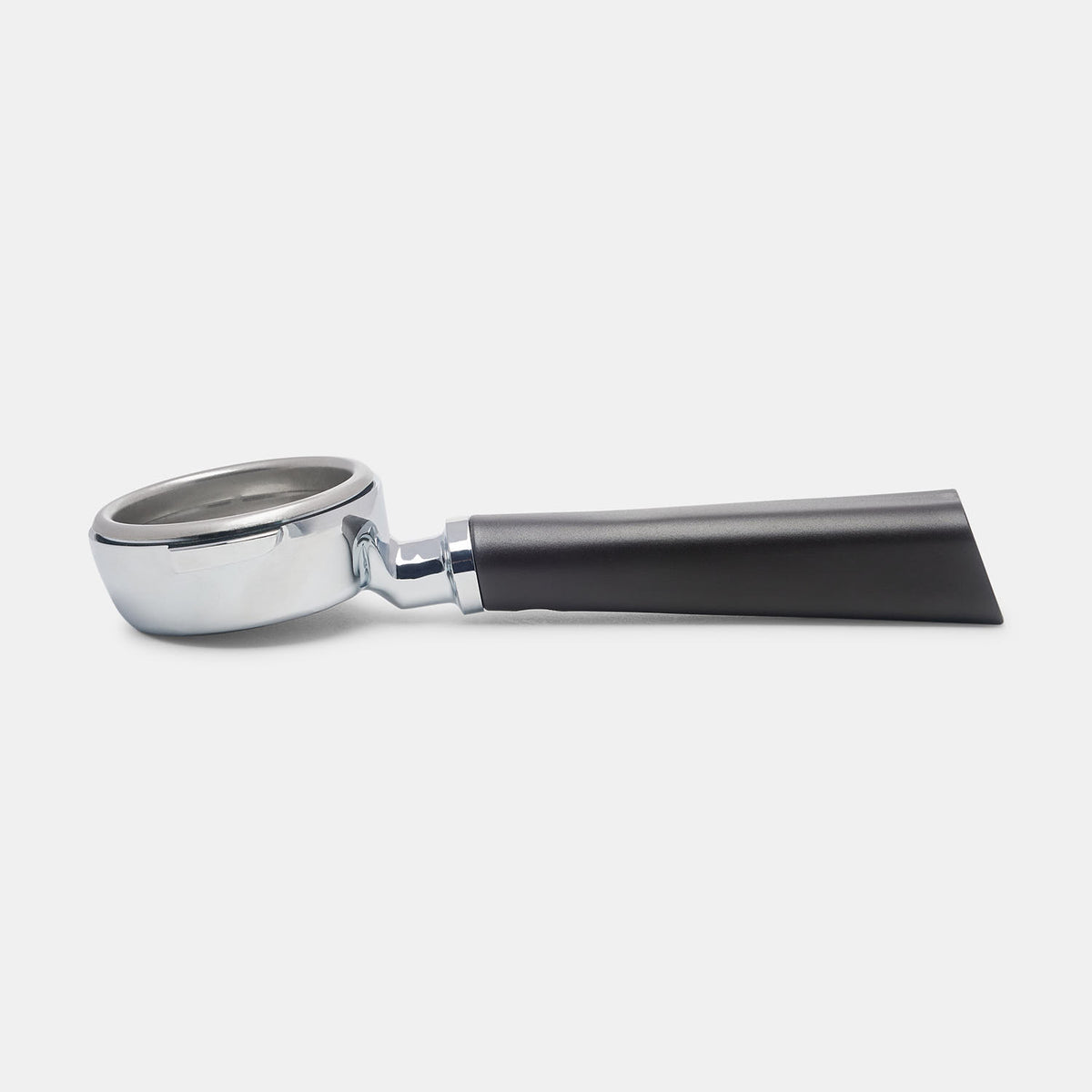 Lelit Porte-Filtre 1-Voie Lelit57 - Bec Simple Poignée Classique PLA571S - Argent/Noir