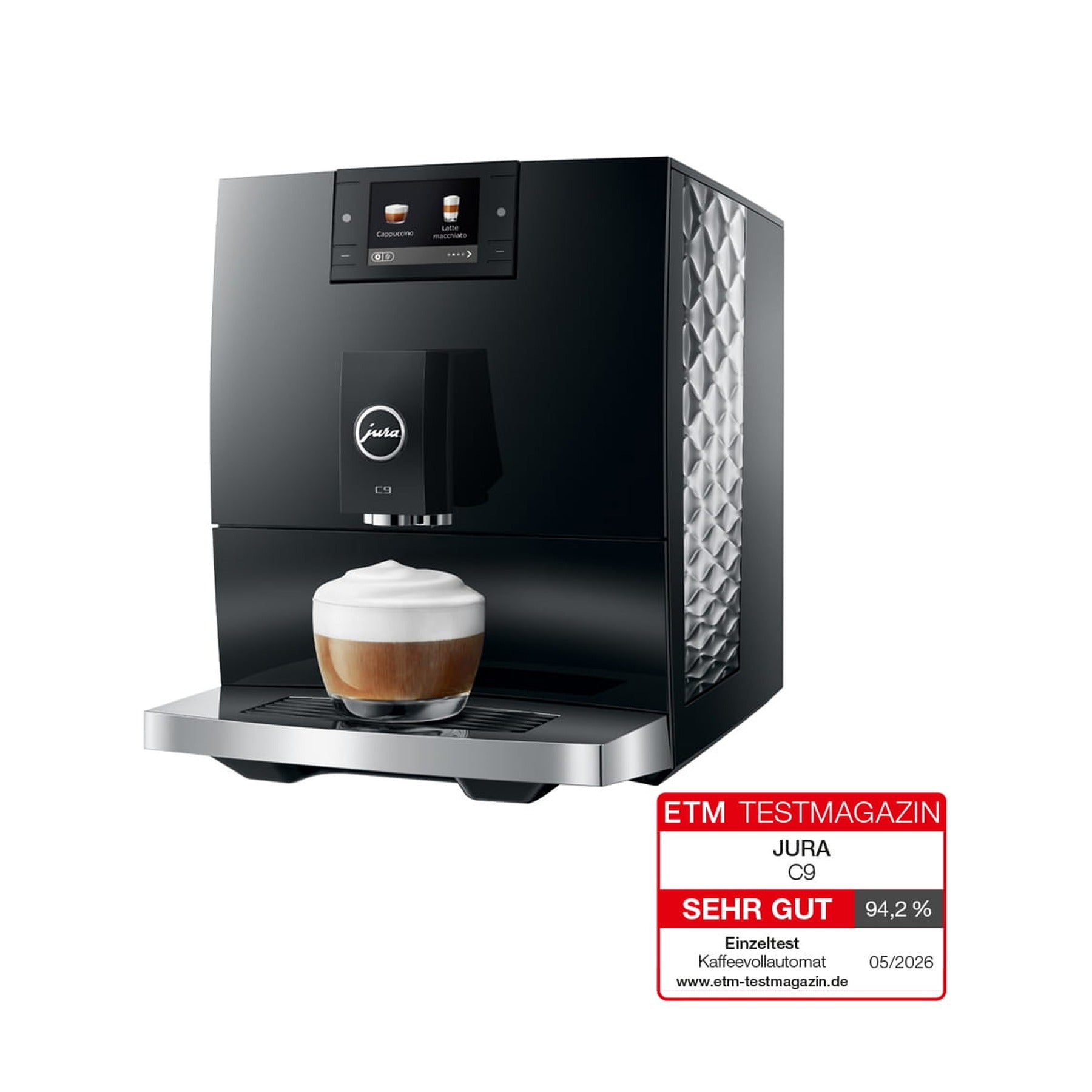 Jura C9 Piano Black — packshot face