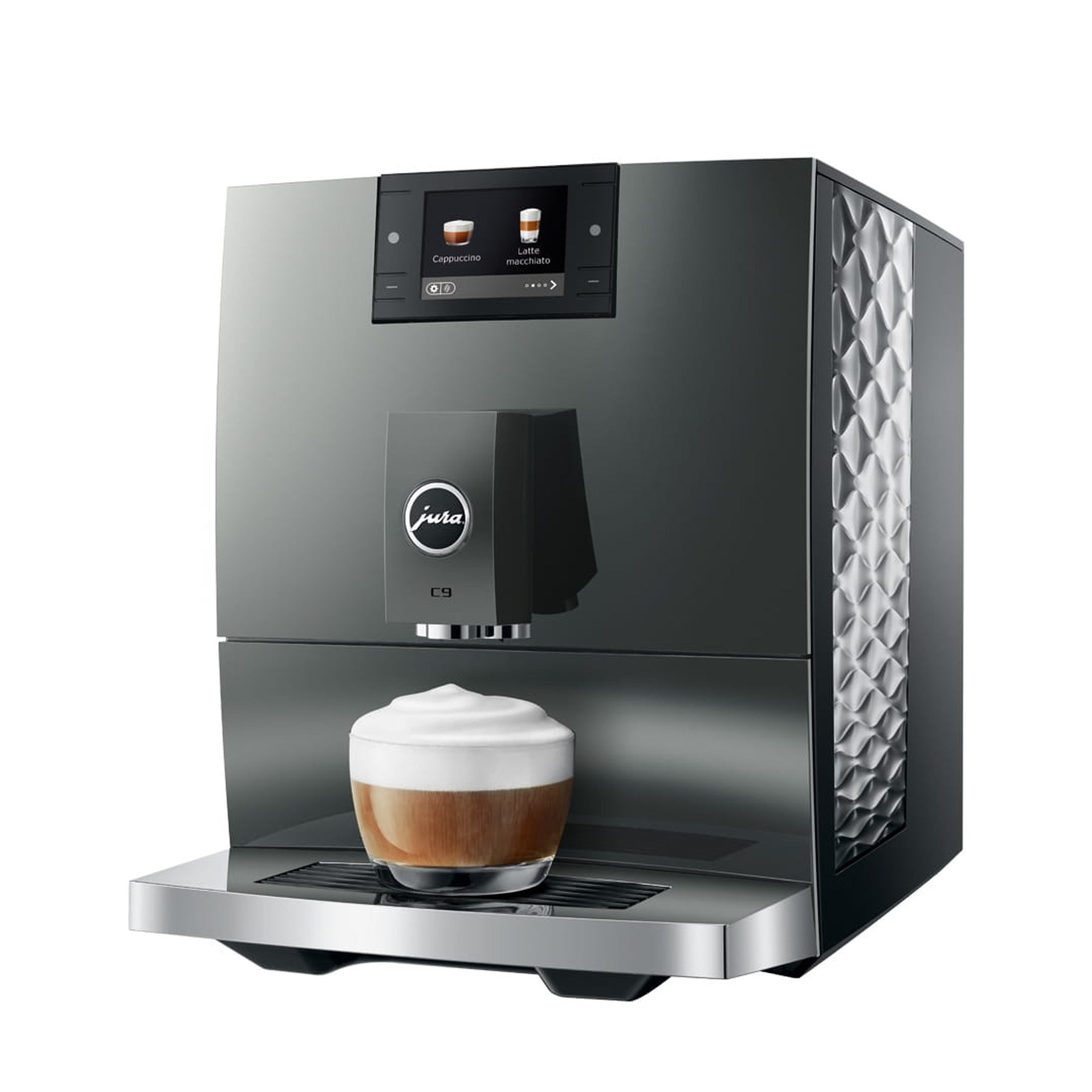 Jura C9 Piano Inox — packshot face