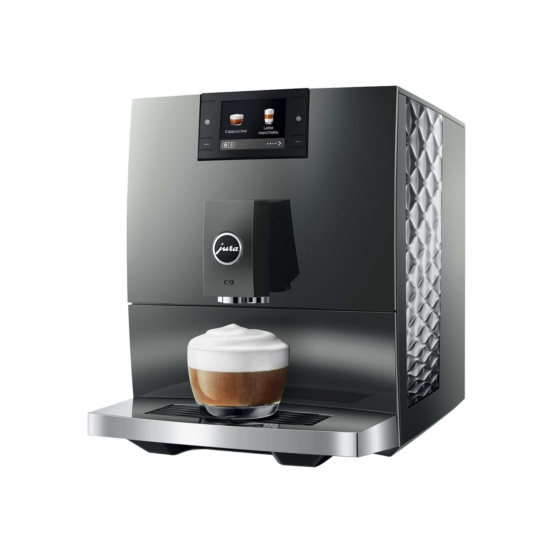Jura C9 — détail bec verseur