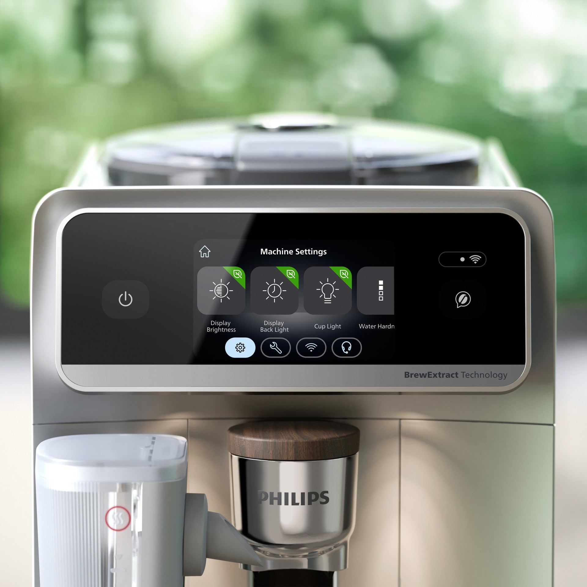 Philips Café Aromis 8000 — écran TFT 4,3 pouces et réglages