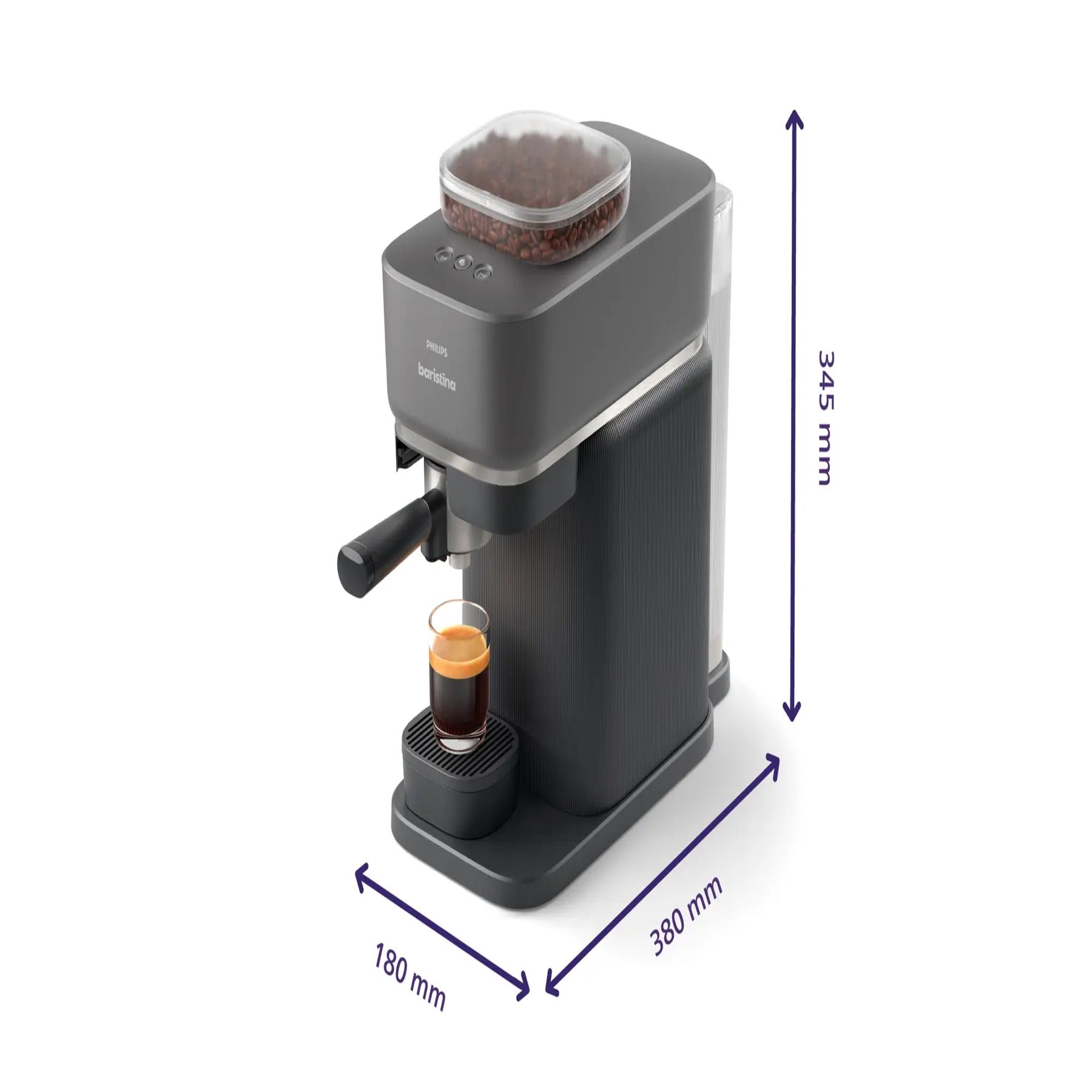 Philips Baristina - panneau de controle