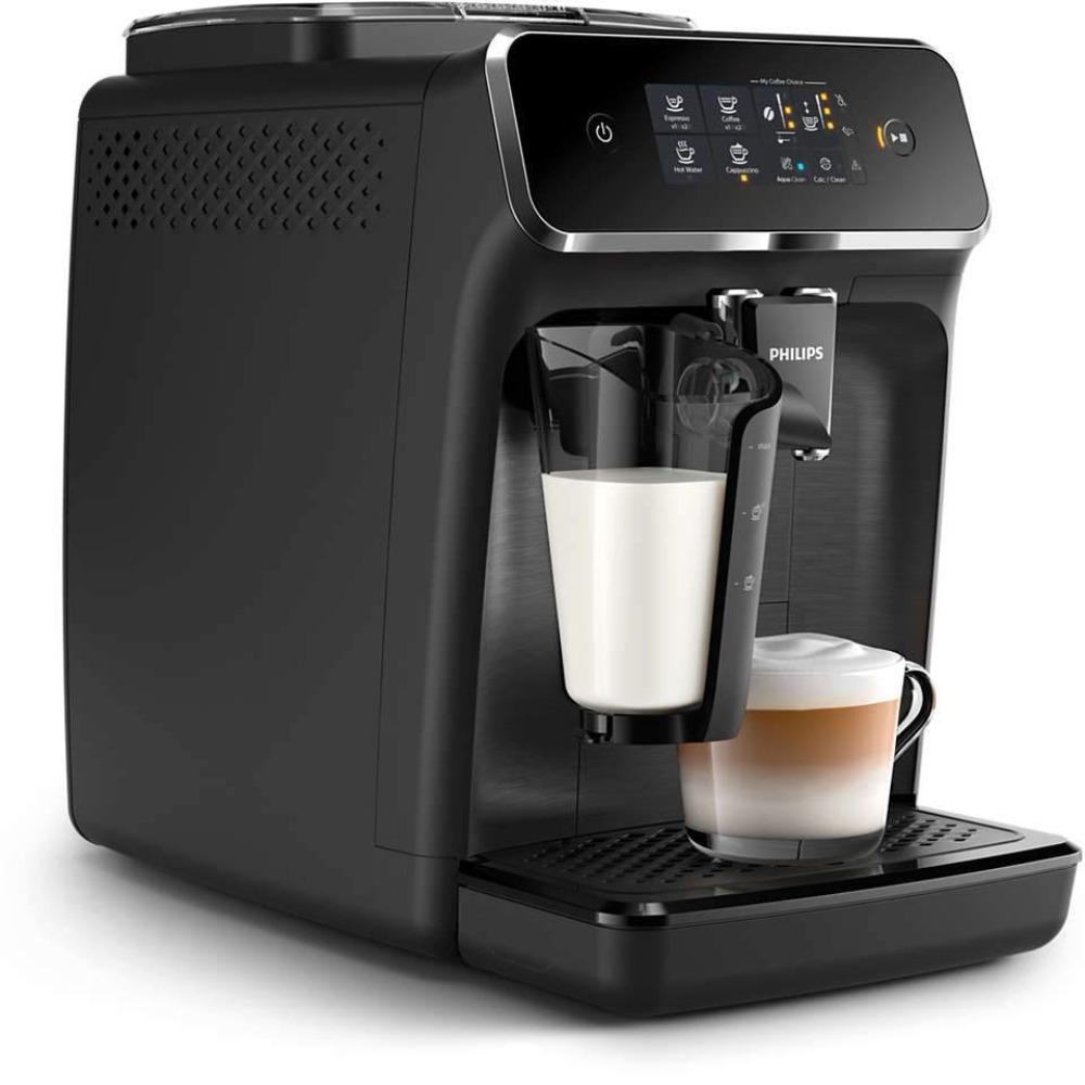 Philips 2200 LatteGo Noir mat, packshot frontal