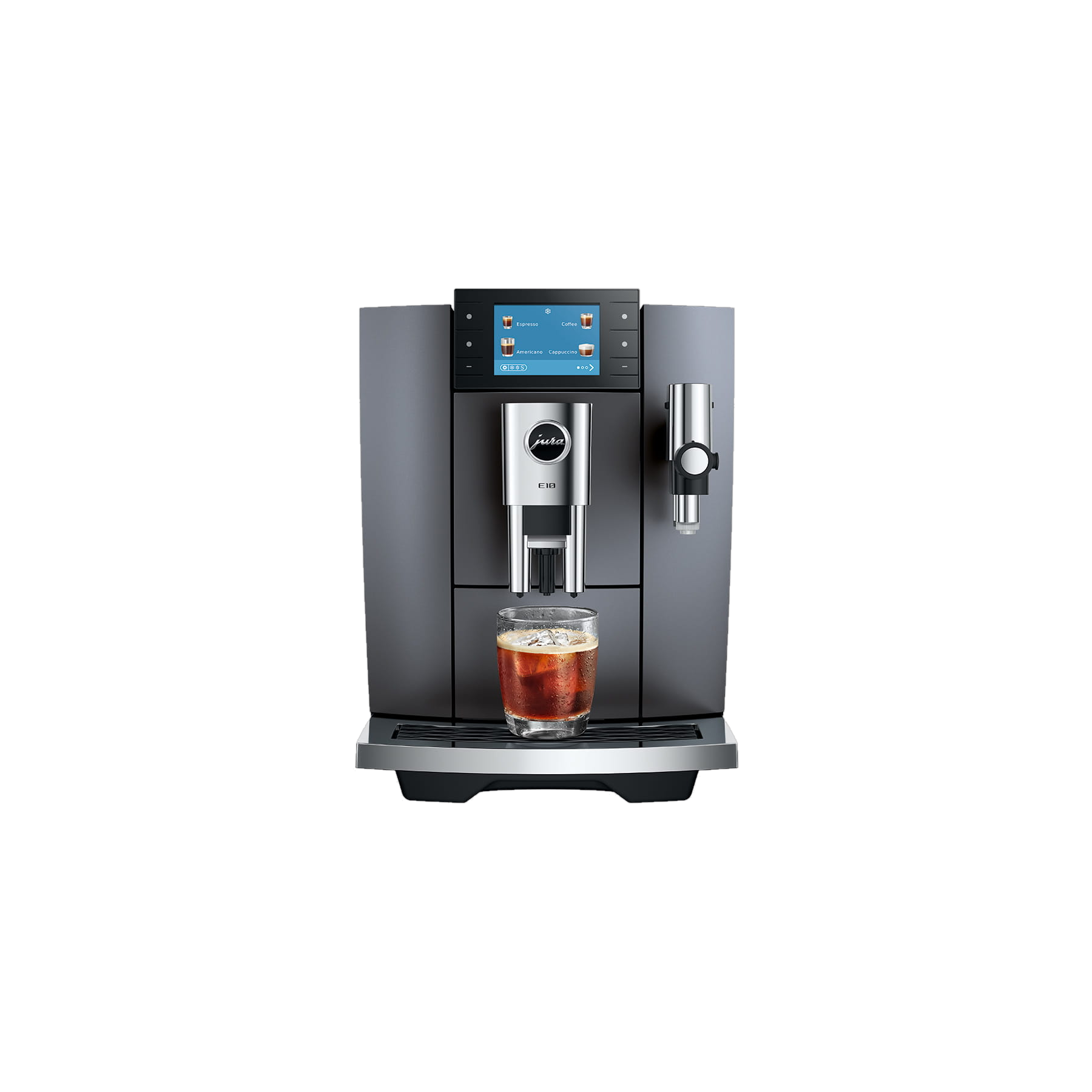 Jura E10 Onyx Grey — vue de face