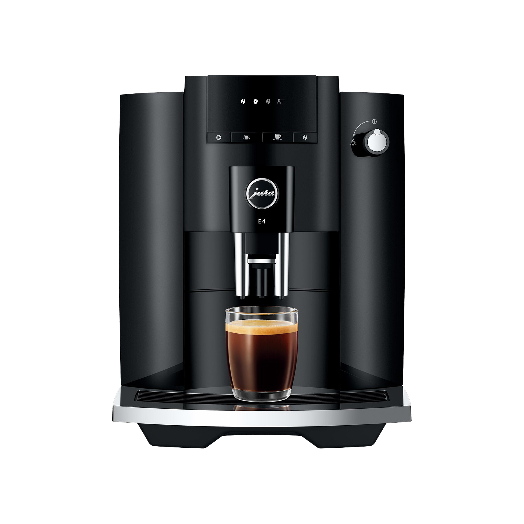 JURA E4 face avec espresso