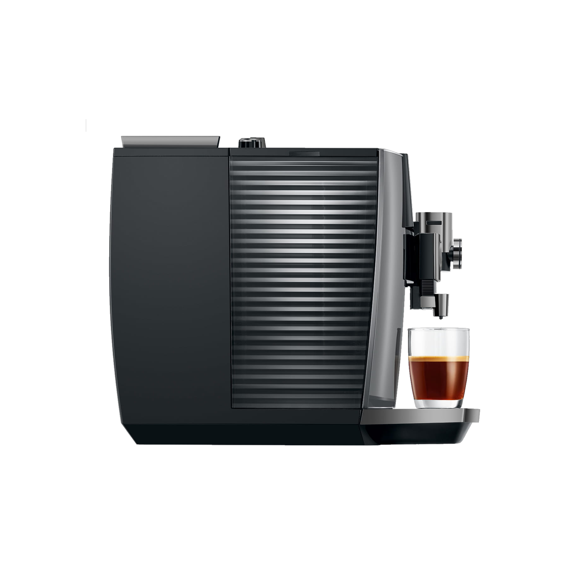 Jura J10 Twin Diamond Onyx — profil gauche