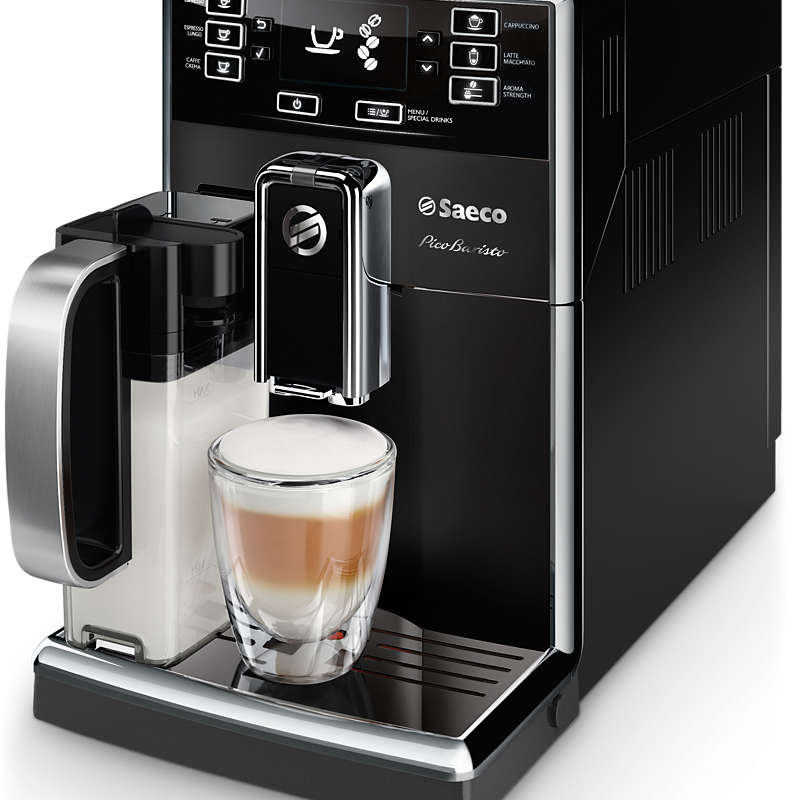 Machine à espresso automatique Saeco Machine à café expresso Picobaristo carafe noir par Saeco